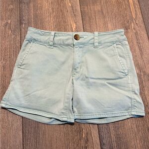 American Eagle Outfitters Light Blue/Green Women Shorts